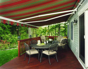 under a NuImage Deck Awning
