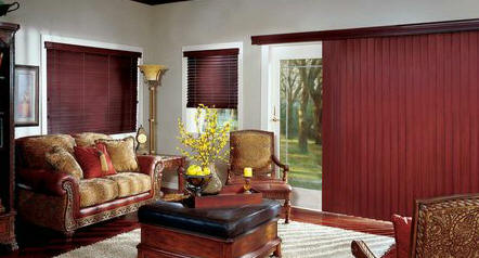 Wood vertical blinds